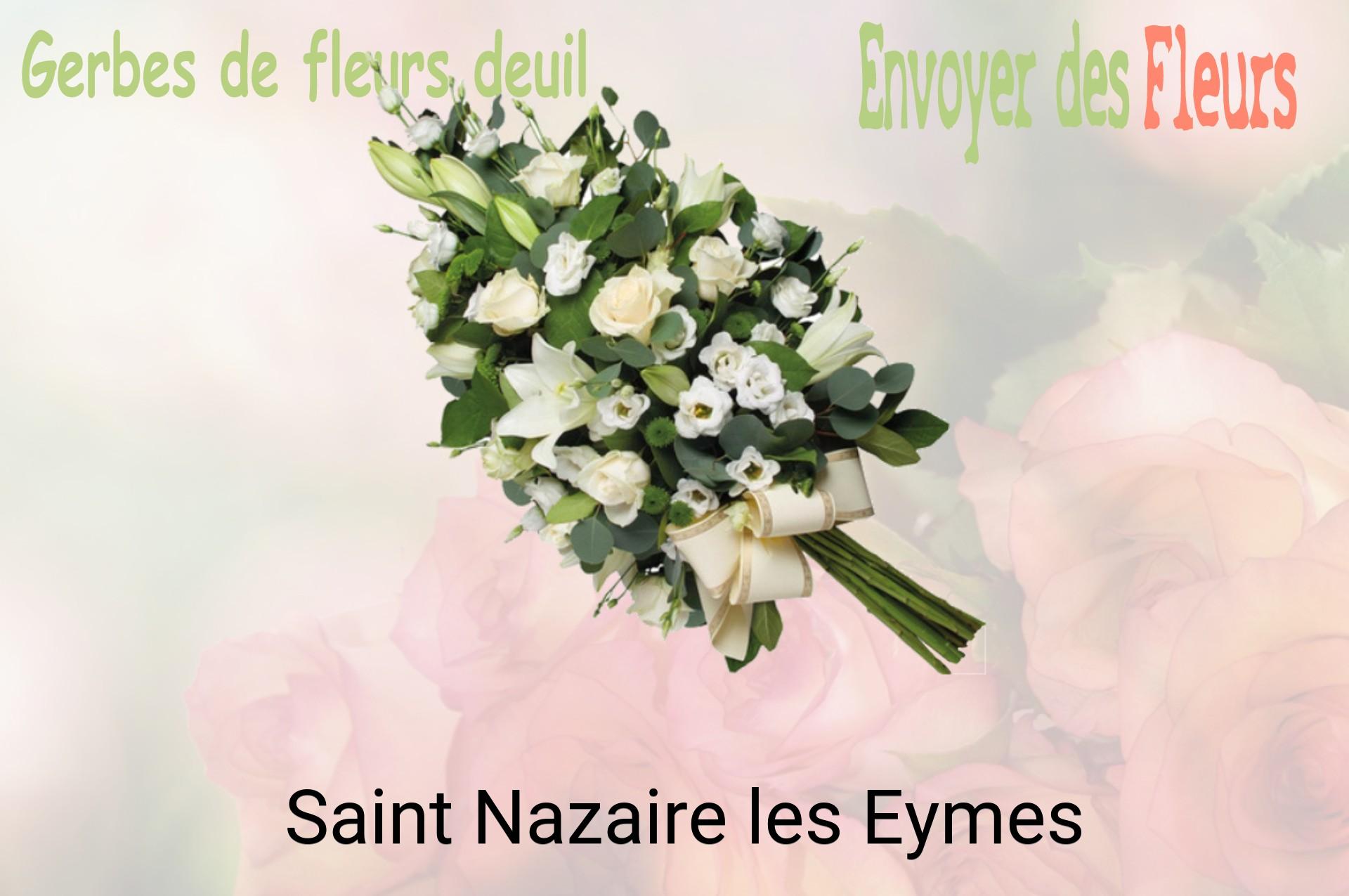 Gerbe de fleurs de deuil livrée à Saint-Nazaire-les-Eymes